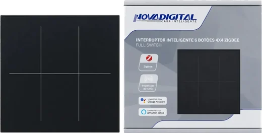 Interruptor PRO Topázio 6 teclas 4x4